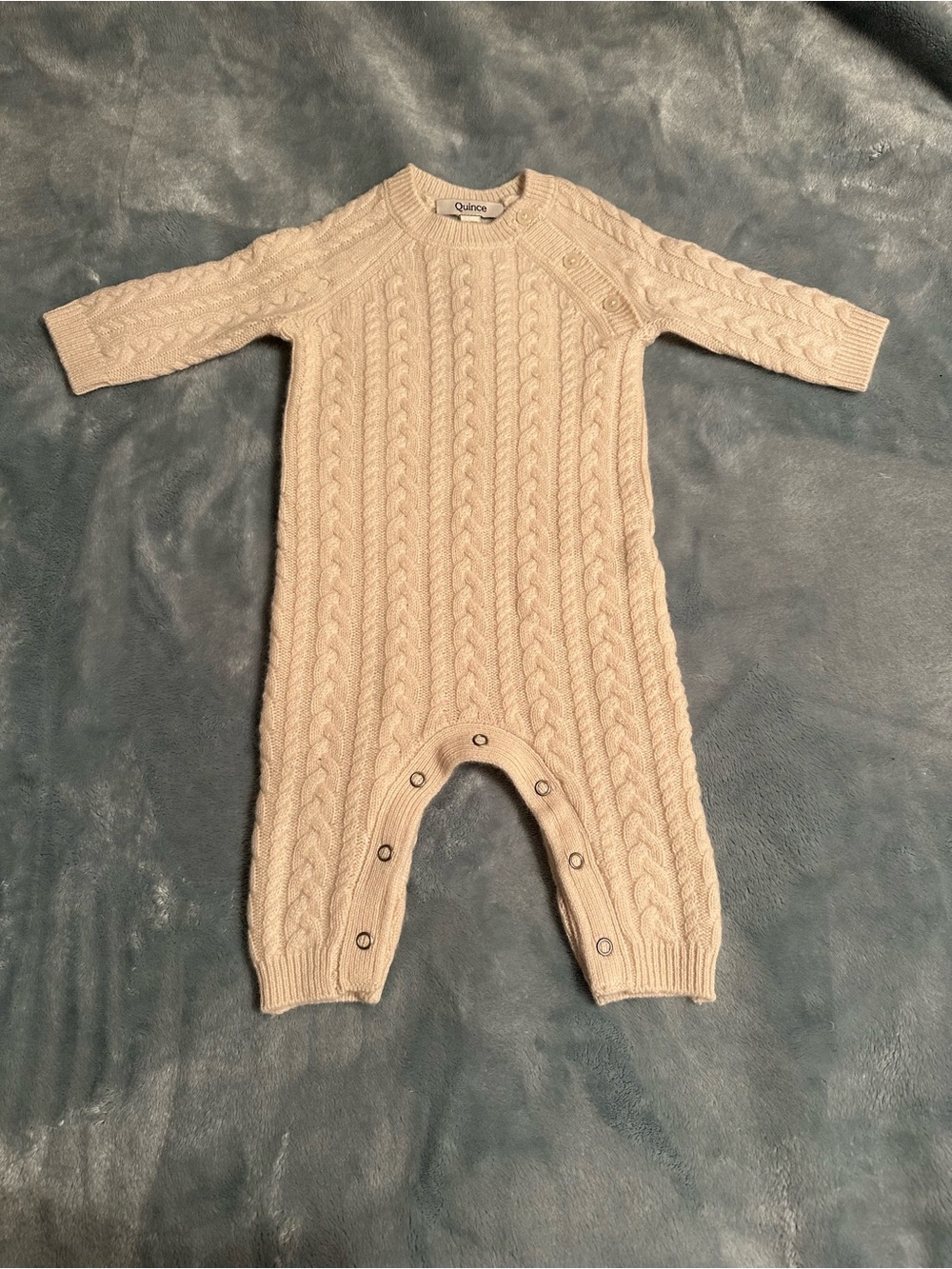 Quince Cashmere Baby Cable Sweater One Piece